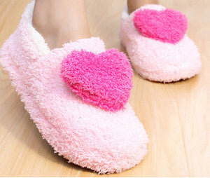 Retail!!! Lovely Ladies Home Floor Soft Women indoor Slippers Outsole Cotton-Padded Shoes Female Cashmere Warm Casual Shoes
