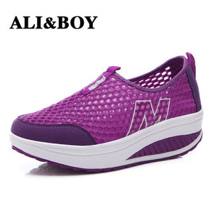women summer outdoor shoes spring summer autumn lace up Free Shipping Slimming shoes hot swing shoes top quality Walking sneaker