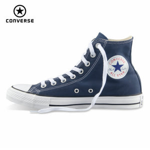 Original Converse all star shoes men women's sneakers canvas shoes all black high classic Skateboarding Shoes free shipping
