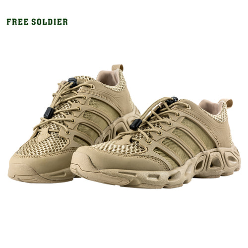 FREE SOLDIER Outdoor Sports Camping shoes for Men Tactical Hiking Upstream Shoes For Summer Breathable Waterproof Coating