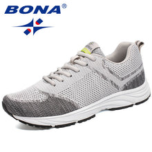 BONA New Arrival Popular Style Men Running Shoes Outdoor Walking Comfortable Sneakers Lace Up Cow Leather Athletic Shoes For Men