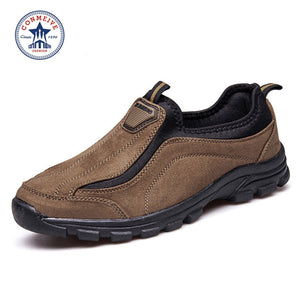Special Offer Medium(b,m) Hiking Shoes Slip-on Leather Outdoor 2016 Trek Suede Sport Men Climbing Outventure Sapatos Masculino