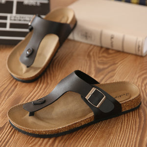 Men summer shoes plus size 35-46 leisure cork slippers fashion couple slippers flip-flops comfortable footwear a3