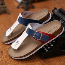 Men summer shoes plus size 35-46 leisure cork slippers fashion couple slippers flip-flops comfortable footwear a3
