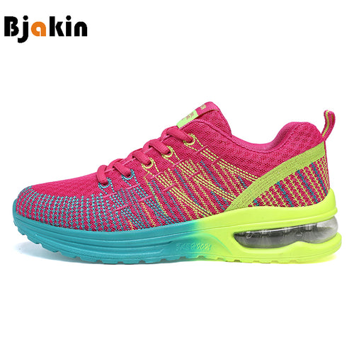 Bjakin Women's Sneakers Breathable Cushioning Women Running Shoes Breathable Wave Sports Shoes for Jogging Walking Female