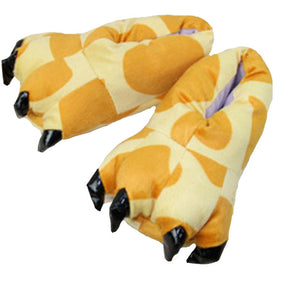 VTOTA 11 Color Funny Animal Paw Unisex Slippers Women Cute Monster Claw Slippers Cartoon Soft Plush Warm Home Slippers