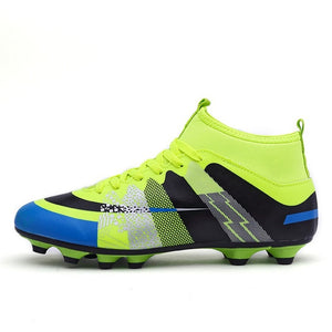 LEOCI High Ankle Soccer Shoes Fly Man Football Shoes Kids Boys New Superfly Soccer Cleats Boots Football Trainers Size 31-43