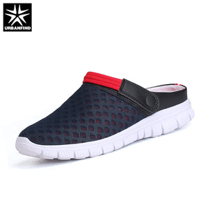 URBANFIND Men's Summer Shoes Slip-on Sandals Big Size 36-46 Breathable & Light Men Beach Shoes Casual Slippers 5 Colors