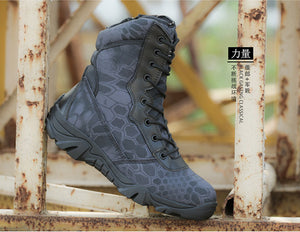 Outdoor Hiking Shoes Men Military Tactical Combat Boots Hunting Shoes Mountain Chaussure Chasse Breathable Sapatos Masculino