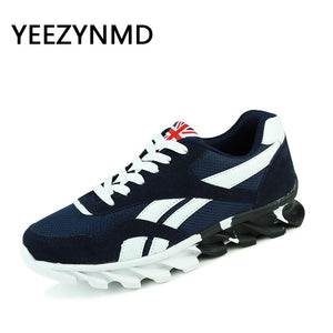 Men Casual Shoes Lace-up Red Blue Spring Autumn Mens comfortable 2017 Breathable Footwear