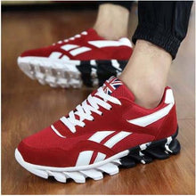 Men Casual Shoes Lace-up Red Blue Spring Autumn Mens comfortable 2017 Breathable Footwear