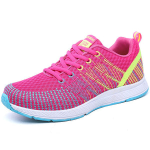 Sport Running Shoes Woman Outdoor Breathable Comfortable Couple Shoes Lightweight Athletic Mesh Sneakers Women High Quality 2017