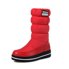MORAZORA Plus size 35-44 new snow boots women warm cotton down shoes waterproof boots fur platform mid calf boots black