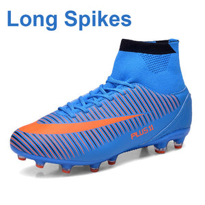 High Ankle Men Football Shoes Plus Size Football Boots Training Soccer Shoes High Top Soccer Cleats Boots Male chuteira futebol