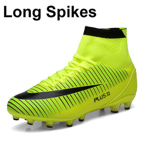 High Ankle Men Football Shoes Plus Size Football Boots Training Soccer Shoes High Top Soccer Cleats Boots Male chuteira futebol
