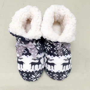 Suihyung Hot Women Winter Warm Home Slipper Indoor Shoes Reindeer Design Thermal Cotton-padded Shoes Bedroom Floor Slippers Bota