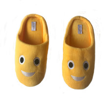 RASS PLE Women Soft Velvet Indoor Floor Expression Slippers Cute Emoji House Shoes Soft Bottom Winter Warm Shoes For Bedroom