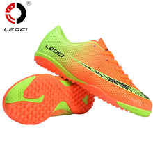 LEOCI Soccer Football Shoes Unisex Football Boots indoor football shoe for adult children's 33-44 size Train Sneakers chuteiras