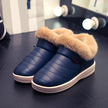 Women Cotton Boots Waterproof Winter Warm Fur Ankle Boots Couple Thick Soled Warm Shoes Woman Flats Botas Mujer Zapatos