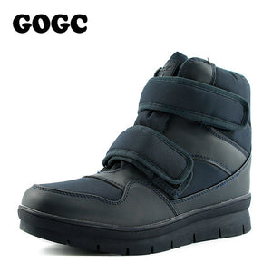 GOGC Warm Men Winter Boots Snow Boots Brand Non-slip Winter Men Shoes High Quality Men Footwear Winter Ankle Booots Plus Size