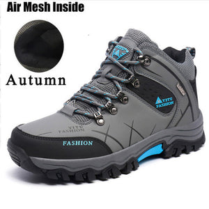 Plus Size 39-45 46 47 Brand Hiking Shoes Men Spring Hiking Boots Mountain Climbing Shoes Outdoor Sport Shoes Trekking Sneakers