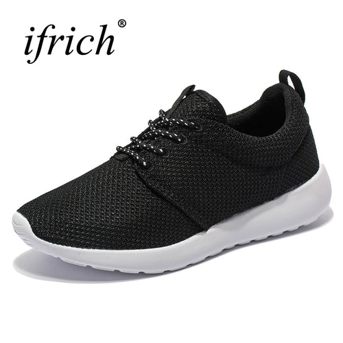 2017 New Sport Sneakers Me Black White Sport Men Shoes Lace Up Training Sneakers Mesh Athletic Sneakers Lightweight Runners