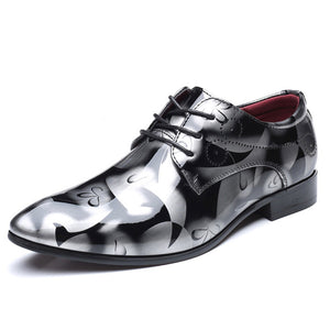 COSIDRAM Patent Leather Oxford Shoes For Men Dress Shoes Men Formal Shoes Pointed Toe Business Wedding Plus Size 49 50 RME-308