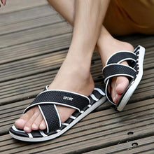 Men's Slippers Summer Non-slip Massage Slippers Fashion Man Casual Plus Size High quality Soft  Beach Shoes Flat Flip Flops XC19