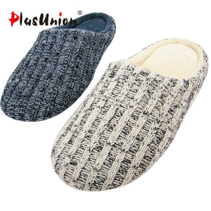 New Arrival Men Home Slippers Shoes Solid Winter  Woolen Wrap Toe Footwear England Style Home Shoes For Men Pantuflas