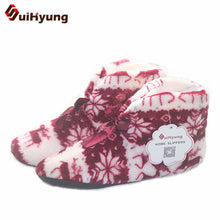 Suihyung Hot Women Winter Warm Home Slipper Indoor Shoes Reindeer Design Thermal Cotton-padded Shoes Bedroom Floor Slippers Bota