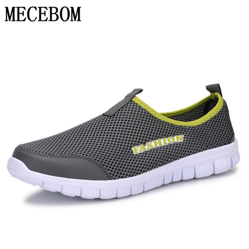 Men's Summer Shoes Plus Size 35-46 Comfortable Men Casual Shoes Mesh Breathable Loafers Slip-on Footwear A01m