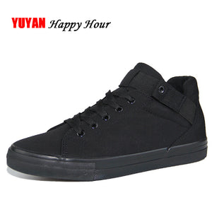 New 2018 Spring Summer Canvas Shoes Men Flat Heel Black Shoes High Quality Brand Casual Shoes ZH1841