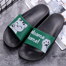 Women Winter Home Slippers Cartoon Cat Home Shoes Non-slip Soft Winter Warm Slippers Indoor Bedroom Loves Couple Floor Shoes