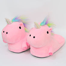 OUTAD Unicorn Slippers Winter Warm Home Woman Shoes Fur Mules Shoes For Women Men Zapatos Mujer ZX310201