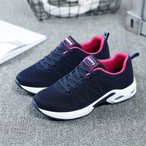 2018 Summer Sneakers For Women Breathable Mesh Running Shoes Damping Sport Shoes Woman Outdoor Jogging Blue Walking Shoes A22