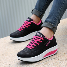 Women running shoes 2018 new arrival breathable pu leather women sneakers shoes sport shoes wedges women shoes
