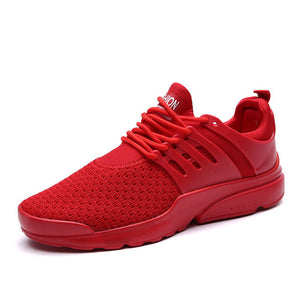 Mesh Shoes for Men Work out Lace Up Black Red Comfortable Light weight Casual sPU Sole New Style Brand Sapatos casuais