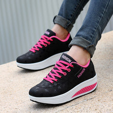 Woman Sport Shoes 2018 New Arrival Breathable Non Slip Thick Bottom Running Wedges Outdoor Sneakers