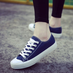 Women sneakers shoes 2018 new white classic tenis canvas shoes spring and summer Skateboarding Shoes woman