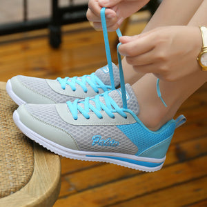 Hot Sale Summer Woman Breathable Sport Shoes 2018 Ladies Mesh Outdoor Shoes Female Running Sneaker